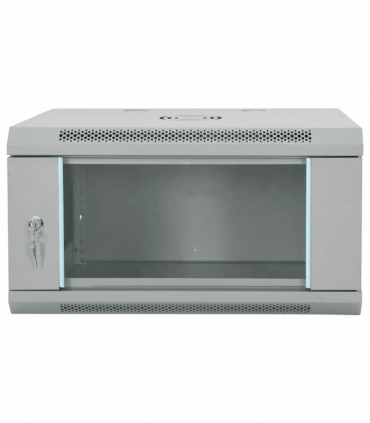 vidaXL Network Cabinet with Storage Grey 60 x 45 x 35 cm Steel