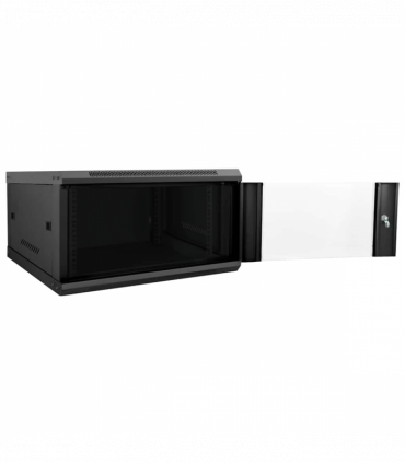 vidaXL Network Cabinet with Storage Black 60 x 60 x 35 cm Steel