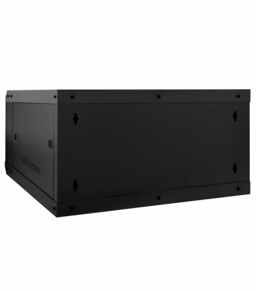 vidaXL Network Cabinet with Storage Black 60 x 60 x 35 cm Steel