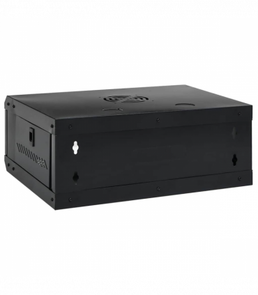 vidaXL Network Cabinet with Storage Black 53 x 45 x 21 cm Steel