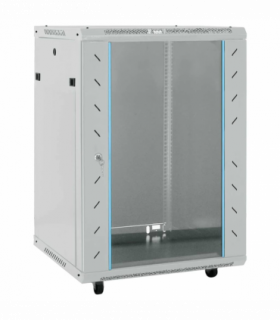 vidaXL Network Cabinet with Storage Grey 60 x 60 x 80 cm Steel