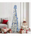 vidaXL Artificial Christmas Tree with 150 LEDs Green 180 cm PVC