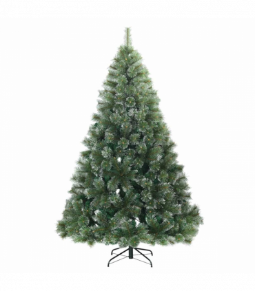 vidaXL Artificial Christmas Tree with 300 LEDs Green 180 cm PE and PVC