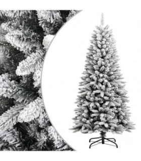vidaXL Artificial Christmas Tree with Flocked Snow 120 cm PVC&PE