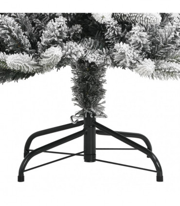 vidaXL Artificial Christmas Tree with Flocked Snow 120 cm PVC&PE