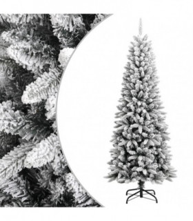 vidaXL Artificial Christmas Tree with Flocked Snow 180 cm PVC&PE
