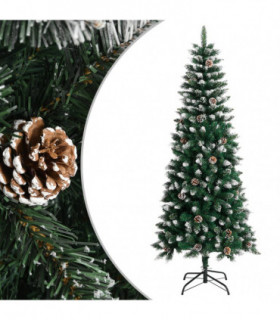 vidaXL Artificial Christmas Tree with Stand Green 180 cm PVC