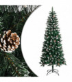 vidaXL Artificial Christmas Tree with Stand Green 180 cm PVC