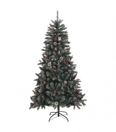 vidaXL Artificial Christmas Tree with Stand Green 180 cm PVC