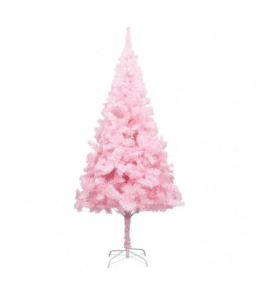 vidaXL Artificial Christmas Tree with Stand Pink 180 cm PVC