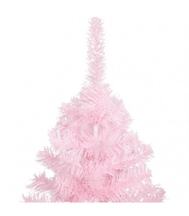 vidaXL Artificial Christmas Tree with Stand Pink 180 cm PVC