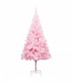 vidaXL Artificial Christmas Tree with Stand Pink 210 cm PVC
