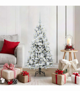 vidaXL Artificial Hinged Christmas Tree Green 120 cm PE and PVC