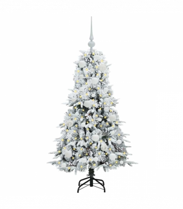 vidaXL Artificial Hinged Christmas Tree Green 120 cm PE and PVC