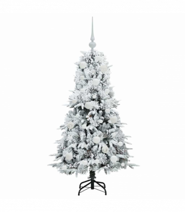 vidaXL Artificial Hinged Christmas Tree Green 120 cm PE and PVC