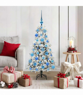 vidaXL Artificial Hinged Christmas Tree Green 120 cm PE and PVC