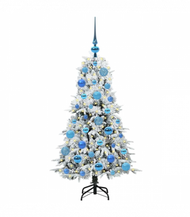 vidaXL Artificial Hinged Christmas Tree Green 120 cm PE and PVC