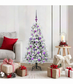 vidaXL Artificial Hinged Christmas Tree Green 120 cm PE and PVC