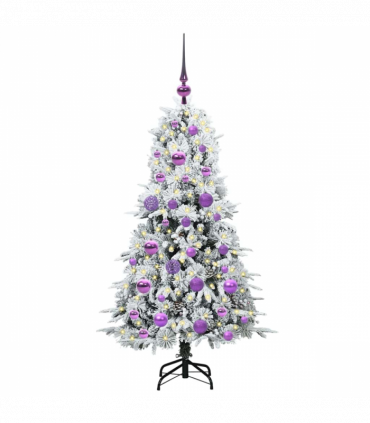 vidaXL Artificial Hinged Christmas Tree Green 120 cm PE and PVC