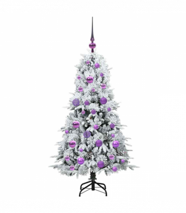 vidaXL Artificial Hinged Christmas Tree Green 120 cm PE and PVC