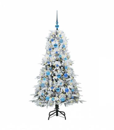 vidaXL Artificial Hinged Christmas Tree Green 150 cm PE and PVC