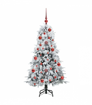 vidaXL Artificial Hinged Christmas Tree Green 150 cm PE and PVC
