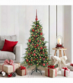 vidaXL Artificial Hinged Christmas Tree Green 150 cm PE and PVC
