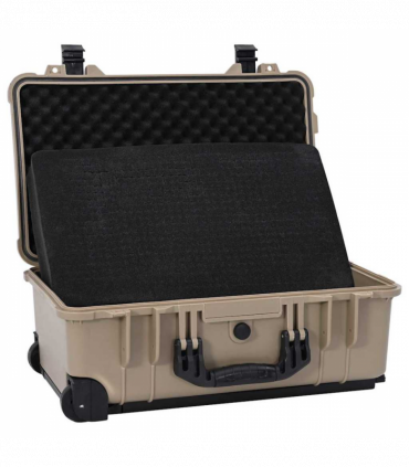 vidaXL Hard Case with Storage Sand 56 x 35 x 23 cm Polypropylene, ABS