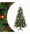 vidaXL Artificial Hinged Christmas Tree Green 150 cm PE and PVC