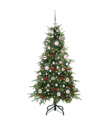 vidaXL Artificial Hinged Christmas Tree Green 150 cm PE and PVC