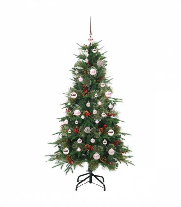 vidaXL Artificial Hinged Christmas Tree Green 150 cm PE and PVC