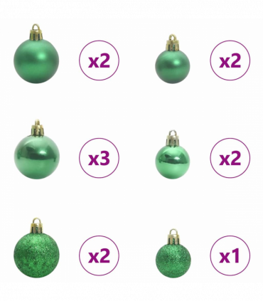 vidaXL Artificial Hinged Christmas Tree Green 150 cm PE and PVC