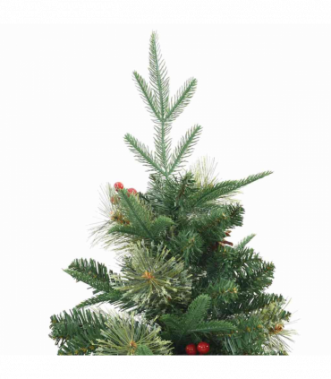 vidaXL Artificial Hinged Christmas Tree Green 150 cm PVC, PE and steel