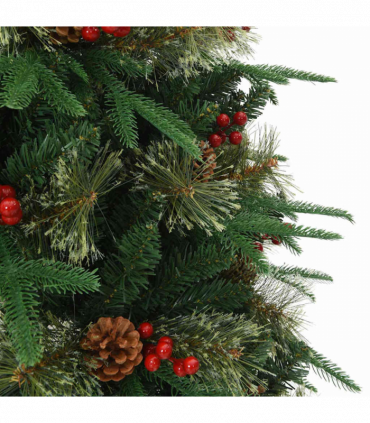 vidaXL Artificial Hinged Christmas Tree Green 150 cm PVC, PE and steel