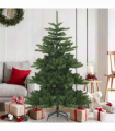 vidaXL Artificial Hinged Christmas Tree Green 150 cm PVC, steel