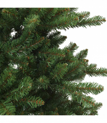 vidaXL Artificial Hinged Christmas Tree Green 150 cm PVC, steel