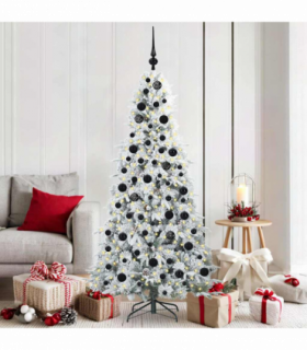 vidaXL Artificial Hinged Christmas Tree Green 180 cm PE and PVC