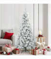vidaXL Artificial Hinged Christmas Tree Green 180 cm PE and PVC