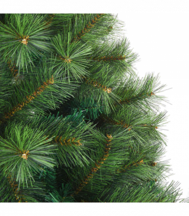 vidaXL Artificial Hinged Christmas Tree Green 180 cm PVC, steel