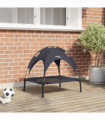 vidaXL Dog Bed Black S Steel