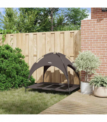 vidaXL Dog Bed Brown XL Steel