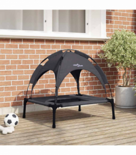 vidaXL Dog Bed Black M Steel