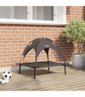 vidaXL Dog Bed Brown S Steel