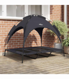 vidaXL Dog Bed Black XL Steel