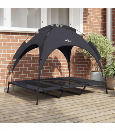 vidaXL Dog Bed Black XL Steel