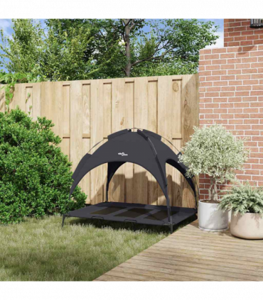 vidaXL Dog Bed Black XL Steel