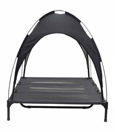 vidaXL Dog Bed Black XL Steel