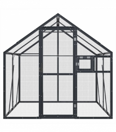 vidaXL Aviary Anthracite 1.79x2x1.85 m Aluminium