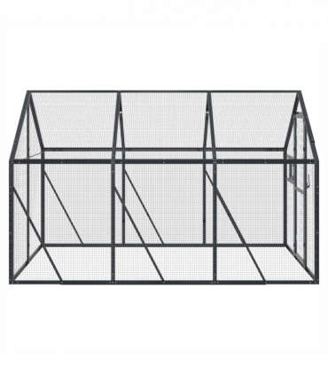 vidaXL Aviary Anthracite 1.79x3x1.85 m Aluminium