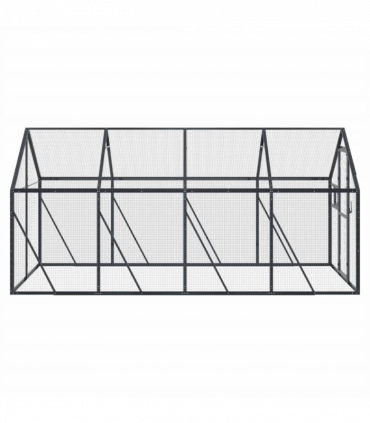 vidaXL Aviary Anthracite 1.79x4x1.85 m Aluminium